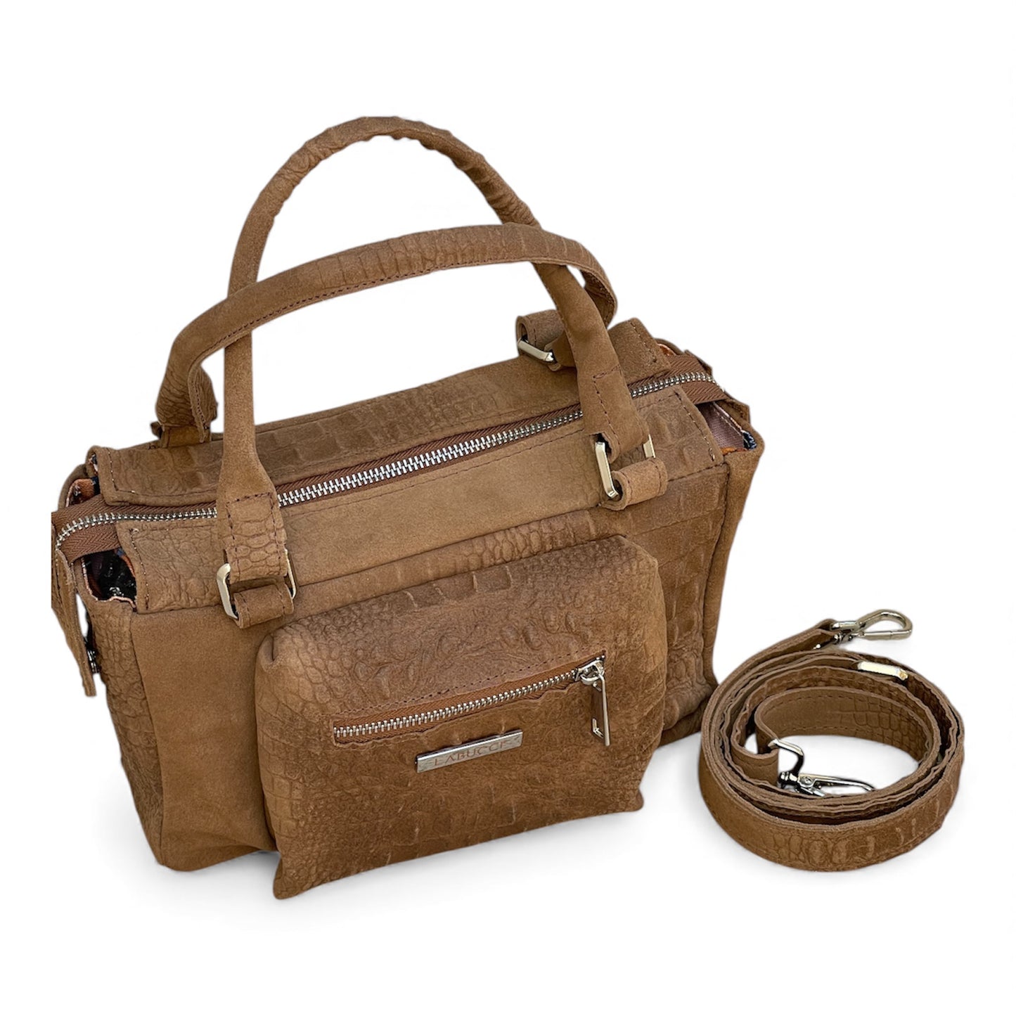 Fairy Bag suede caramello