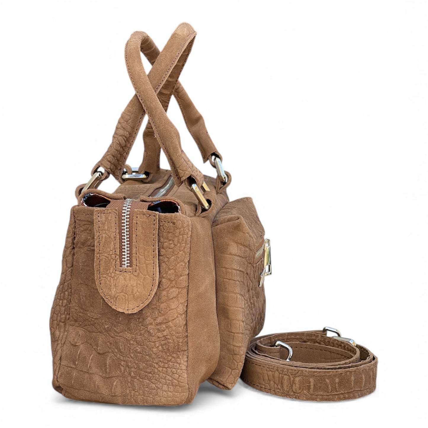 Fairy Bag suede caramello