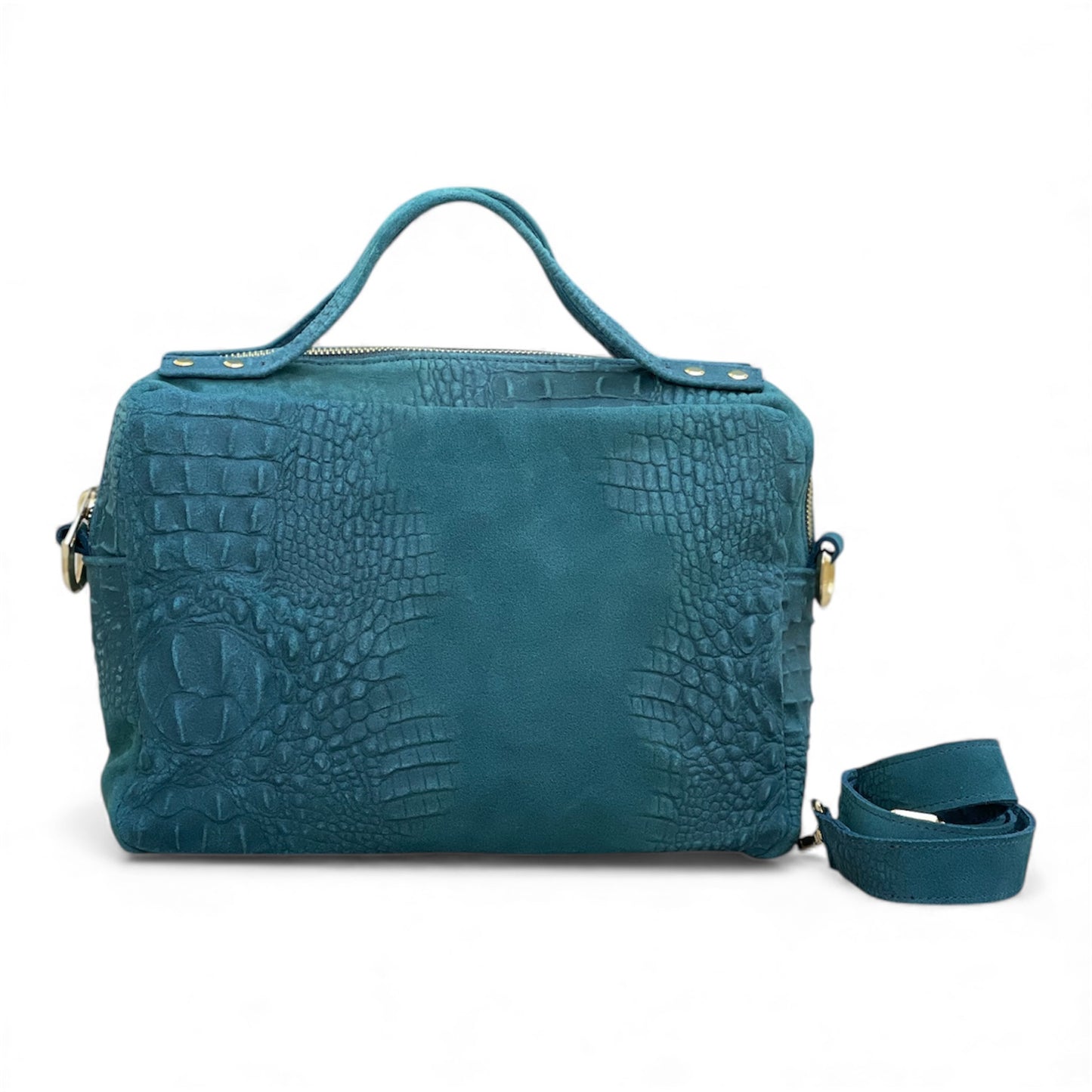 Pepita suede ottanio