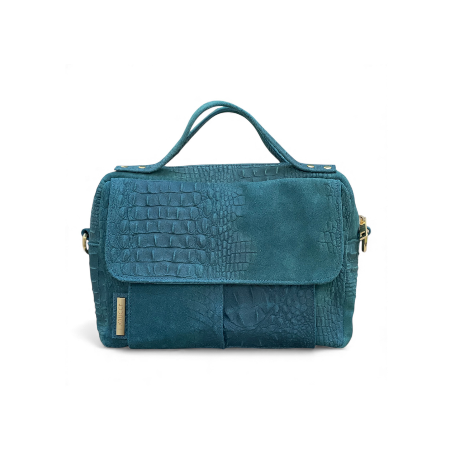 Pepita suede ottanio