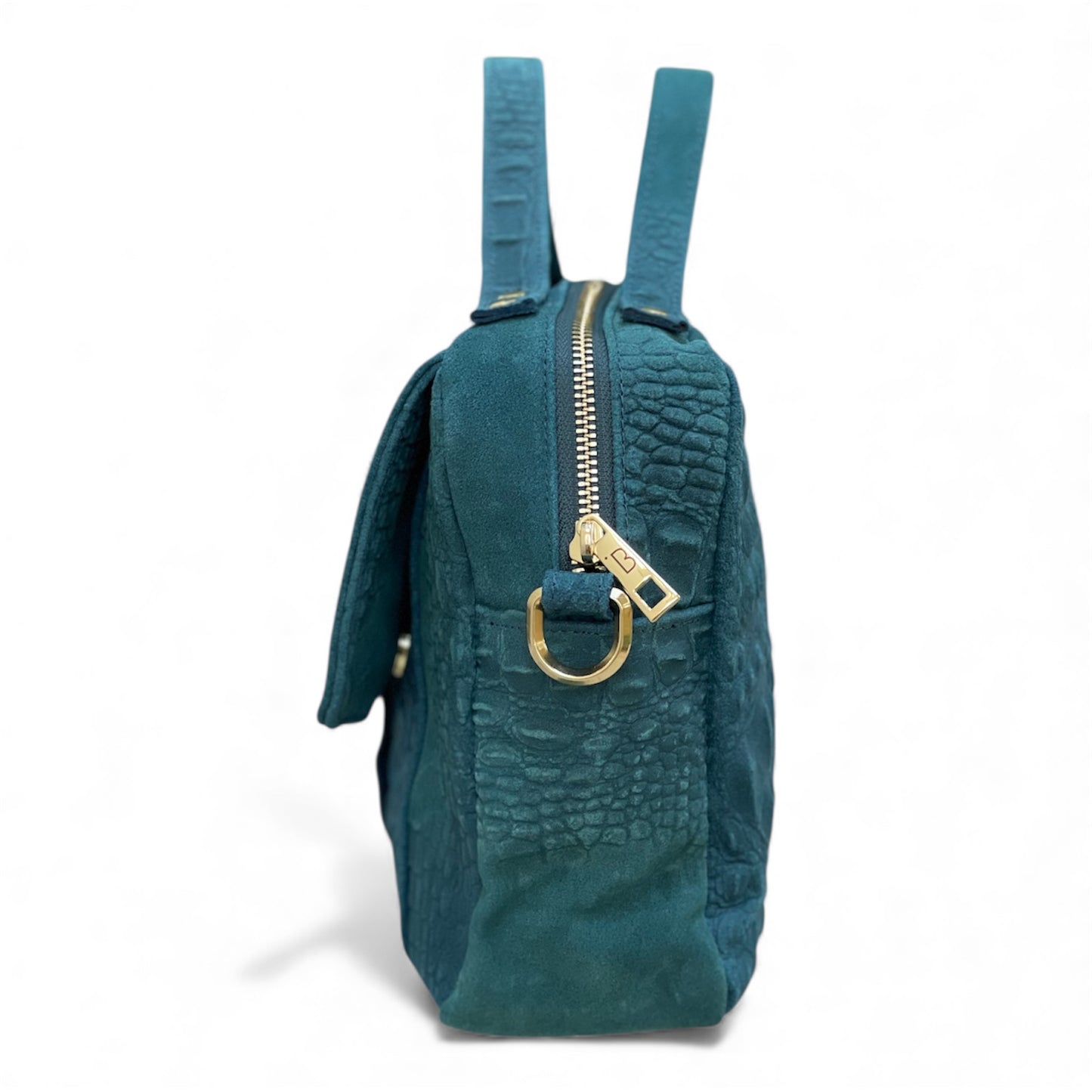 Pepita suede ottanio
