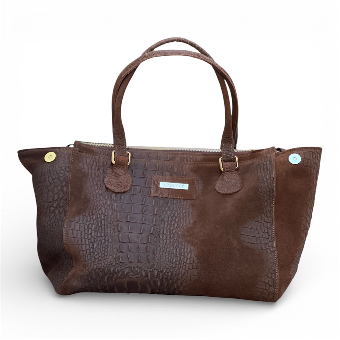 Lady Bag in suede cioccolato