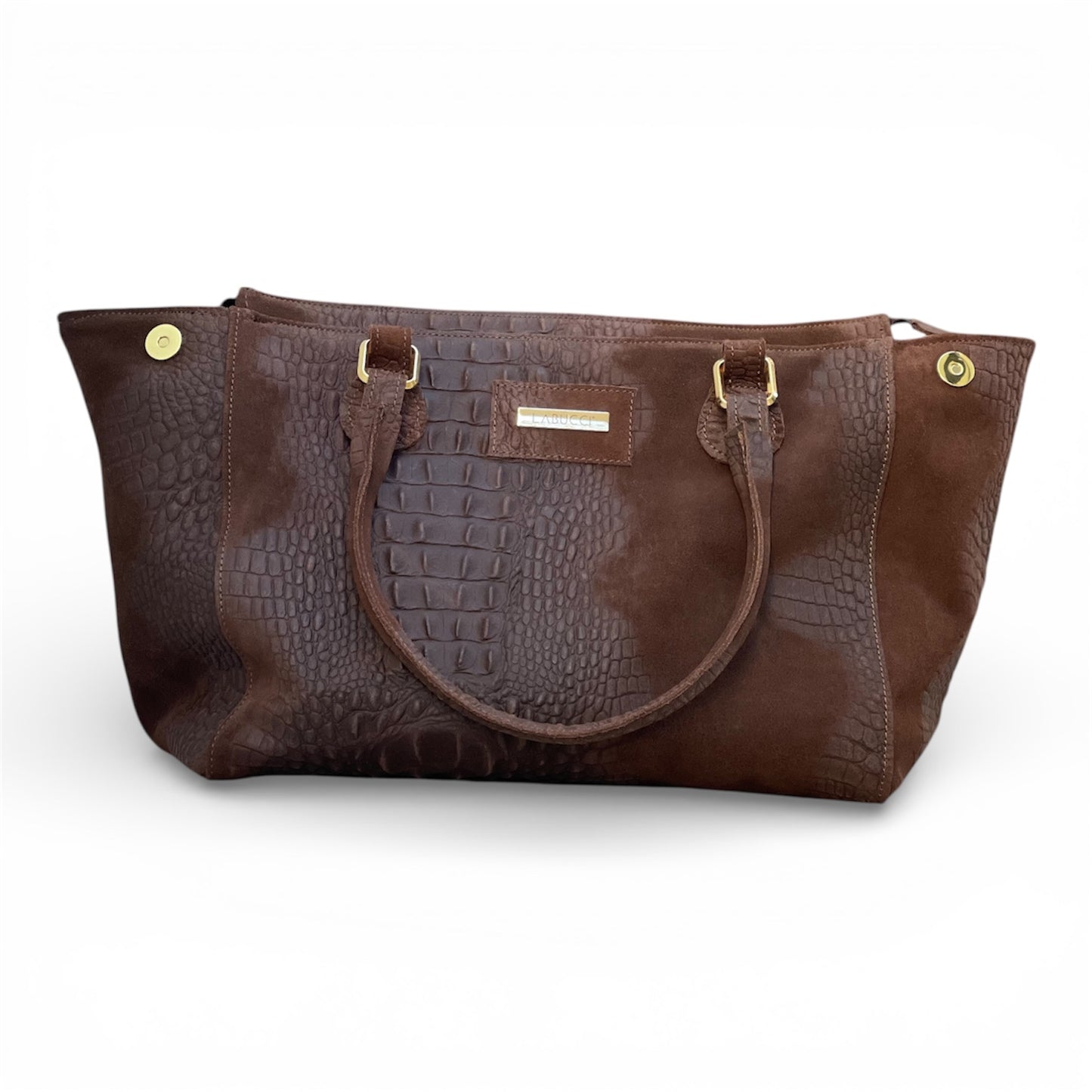 Lady Bag in suede cioccolato