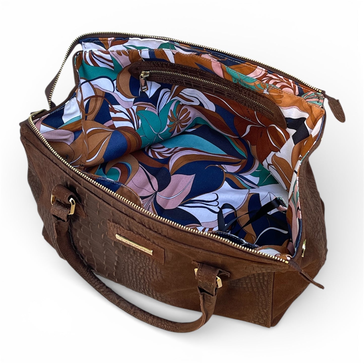 Lady Bag in suede cioccolato