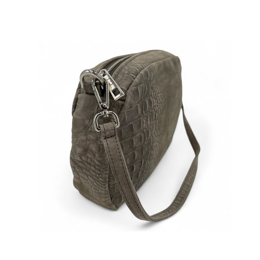 Cake suede grigio fango