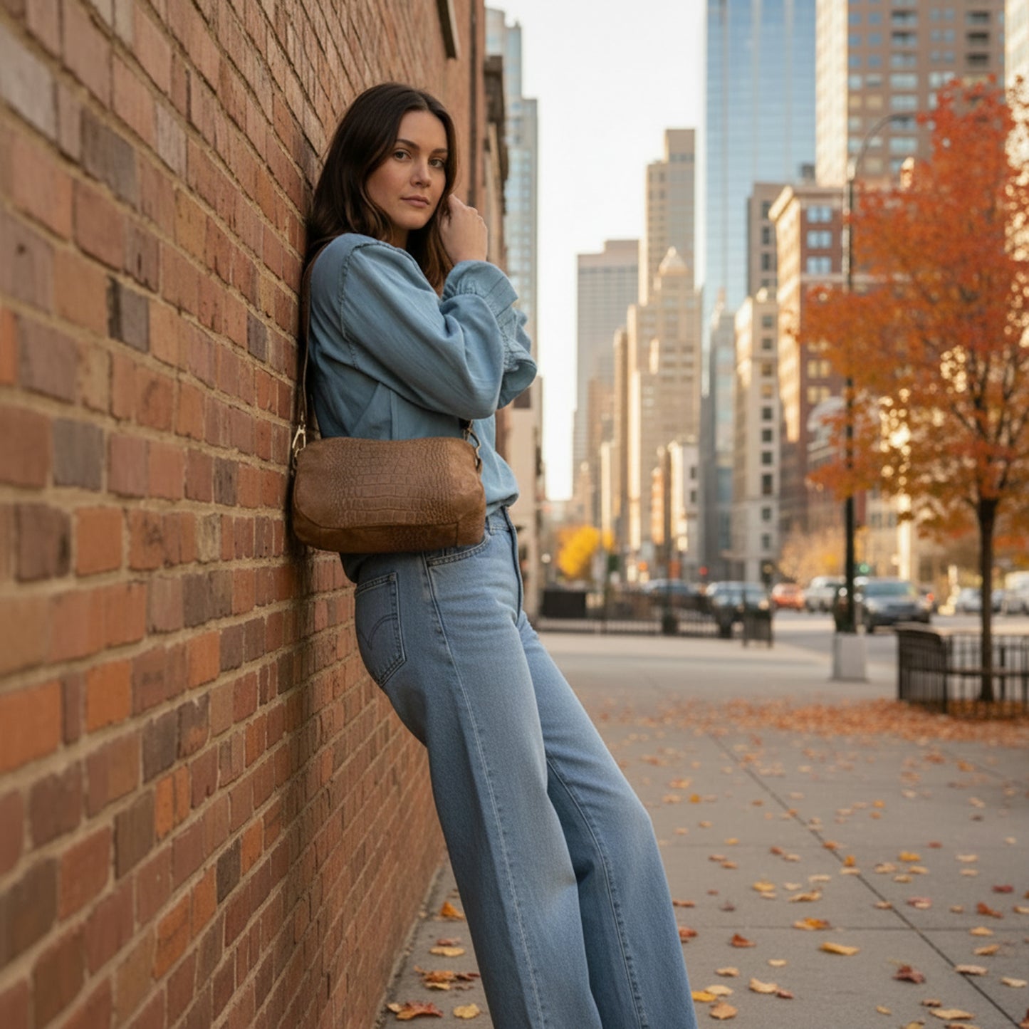 Cocoon suede cuoio