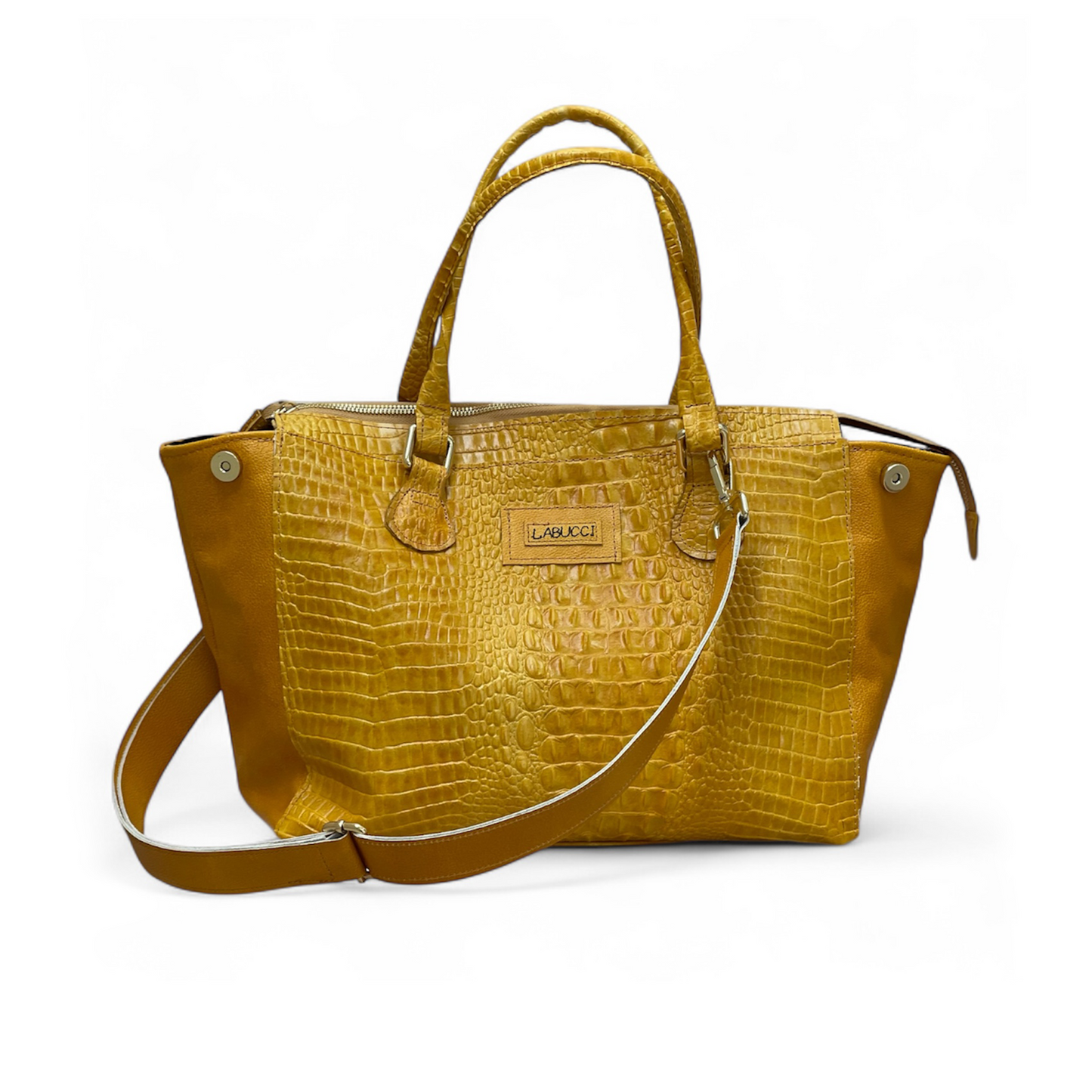 Lady Bag alligatore ocra