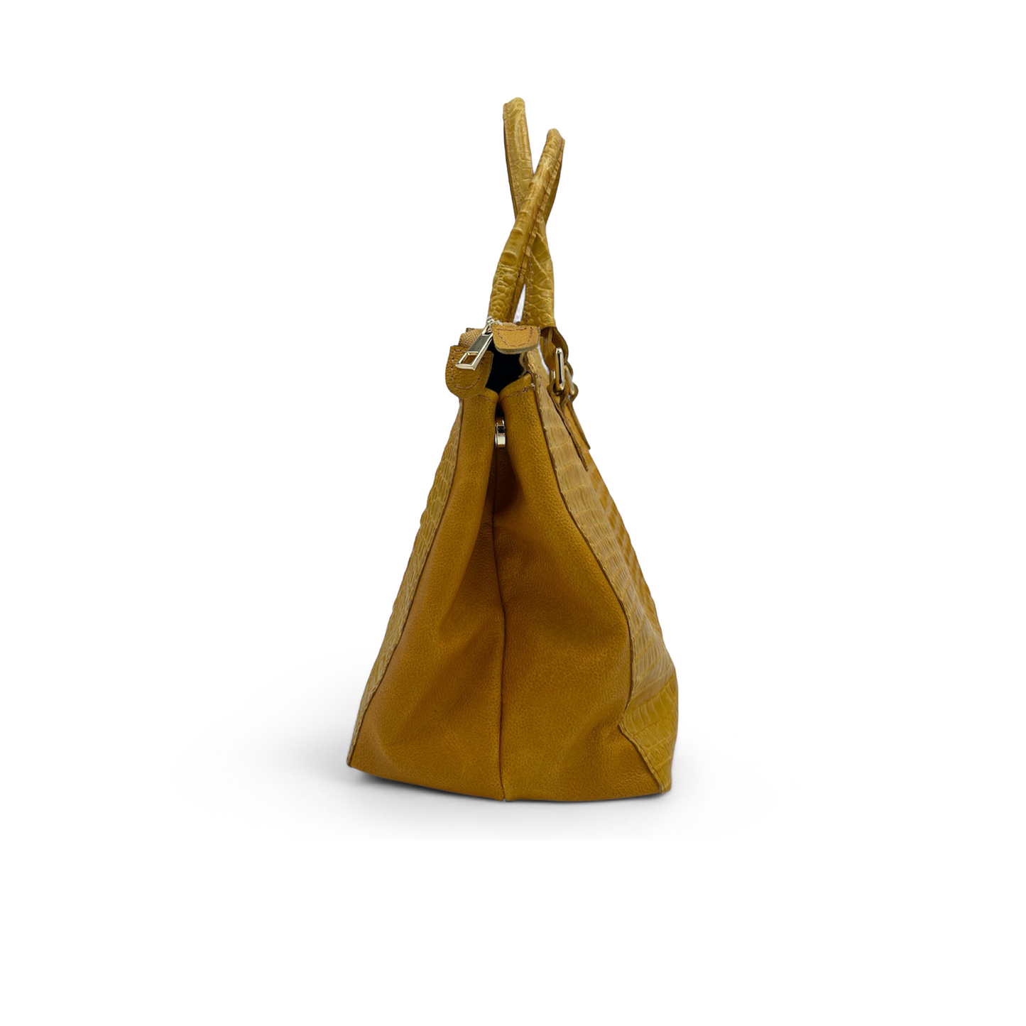 Lady Bag alligatore ocra