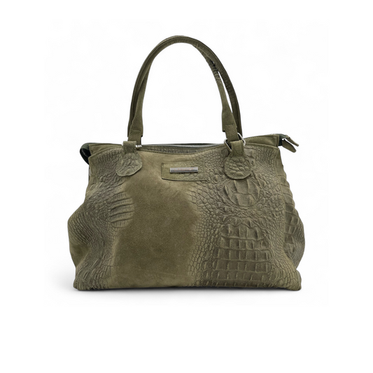 Lady Bag suede verde militare