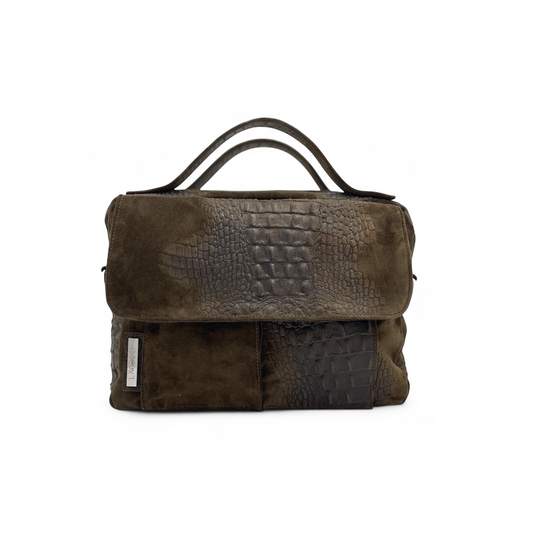Pepita suede verde scuro