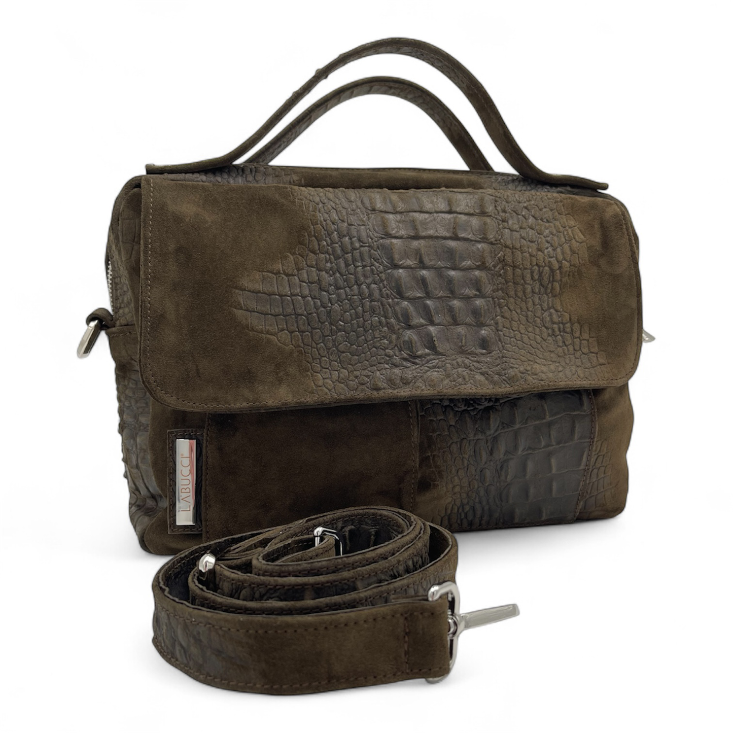 Pepita suede verde scuro