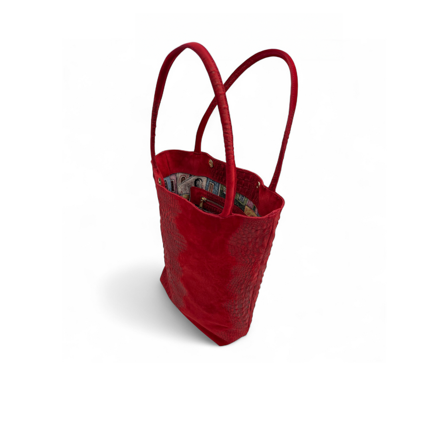 Weekly suede rossa